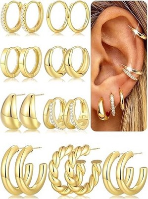 Aretes pendientes set de mujer oro 14k regalos para mujer mi novia joyeria joyas
