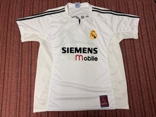 MENS USED VINTAGE Y2K 2000S CLAUCER LUIS FIGO REAL MADRID SOCCER JERSEY SIZE XL