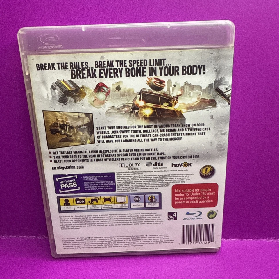 Twisted Metal - Video Game Playstation 3 PS3 PAL GENUINE - Image 2 of 3