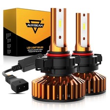 AUXBEAM 5202 H16 LED Fog Light Bulb Kit For Chevy Silverado 1500 2007-2015 6000K