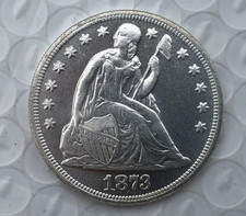1873 CC Seated Liberty Silver 1 Dollar High Grade A++++