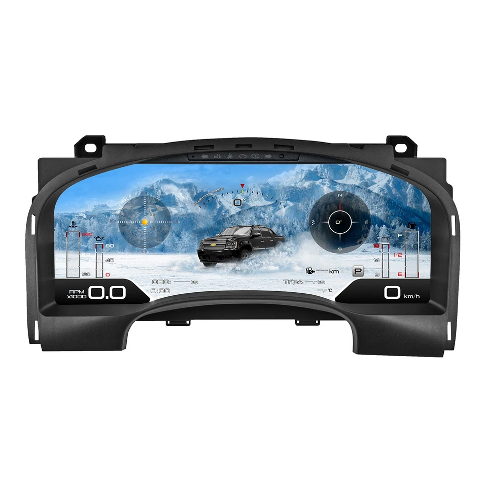 Cuadro de instrumentos medidor de actualización LCD de 15" para GMC Yukon Chevrolet Silverado 07-13 Foto 3 de 4