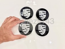 Set Of 4 Pc Porsche Classic Black Hub Caps 76mm Fits Most Oem Porsche Wheels Set Of 4 Pc Porsche Classic Black Hub Caps 76mm Fits Most Oem Porsche Wheels