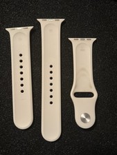 Original Apple watch Sport Band 38mm 40mm 41mm 42MM Antique White Silver Pin