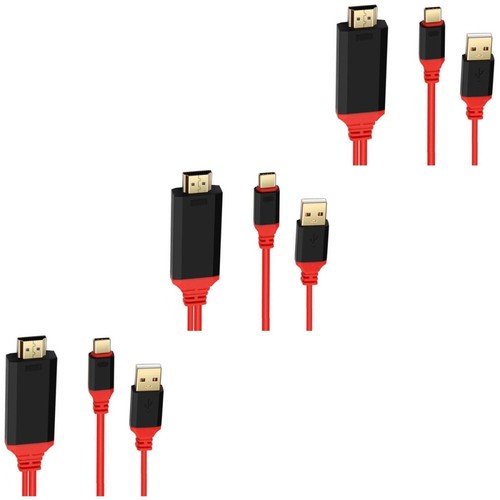 Set of 3 Hochdefinitionsadapterkabel -c Zu -C-Adapterkabel