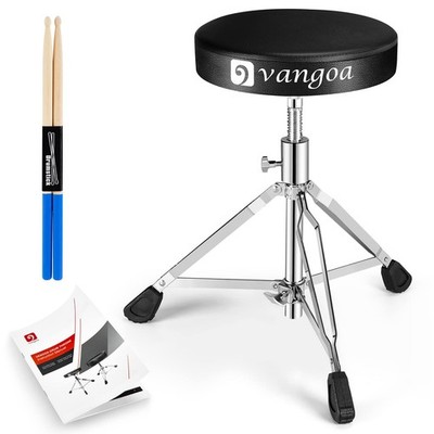 vangoa Drums Hocker mit Trommelstöcken,Schlagzeughocker Klappbarer,Leichter,H...