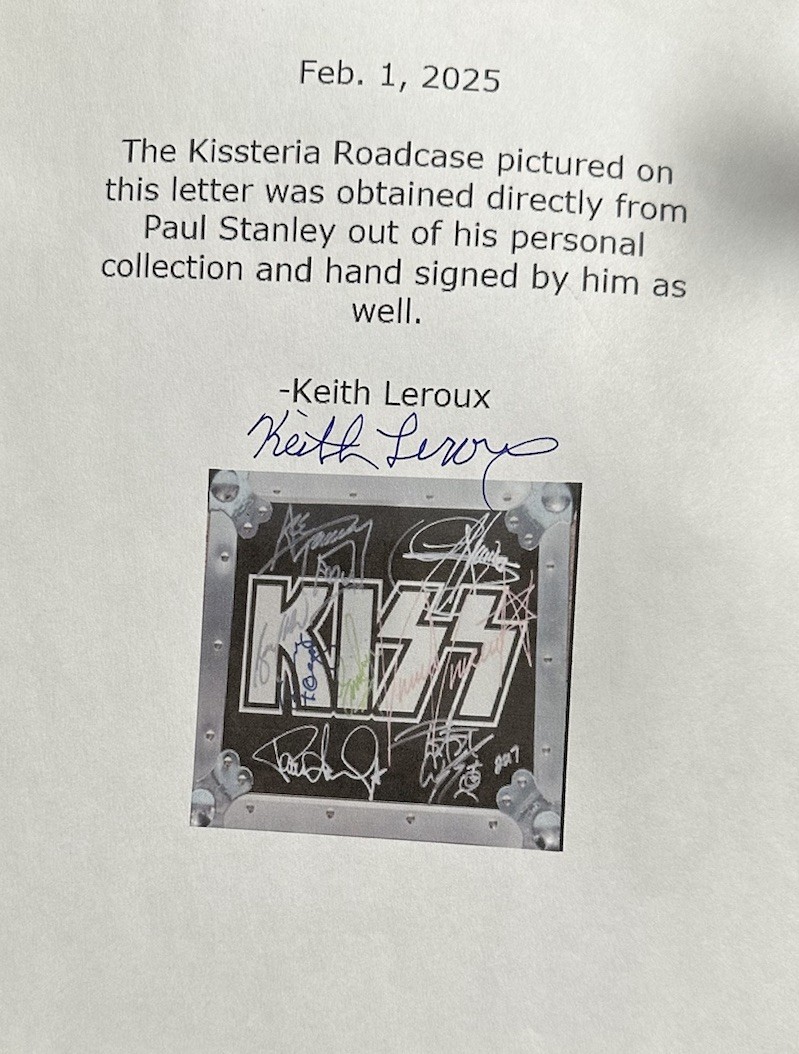 Kiss Signed Kissteria Road Case From Paul Stanleys Collection