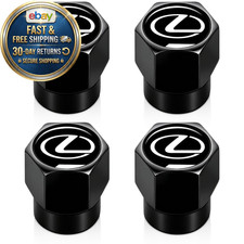 Tire Valve Stem Caps Cover For Lexus Accessories 4-pack Black Black-15