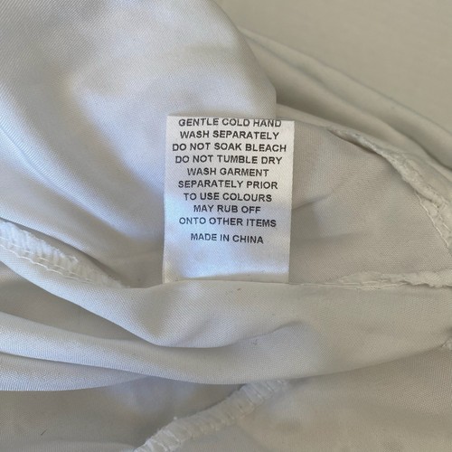 TEMT Skirt Womens 6 AU10 White Eyelet Anglaise Ruffled Vintage Y2K - Picture 12 of 12