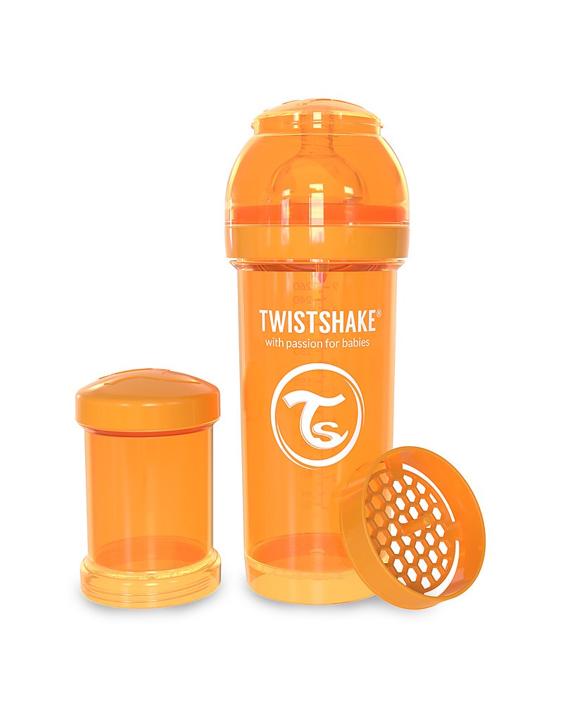Twistshake Anti-Colic Baby Bottle 260ml/8oz - Orange