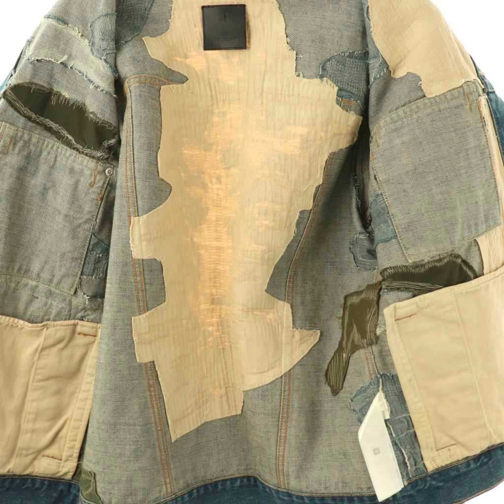 Givenchy Moleskin Destroy Denim Jacket Jeans G M … - image 3