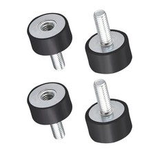 20mm x 10mm 4pcs M6 Male Female Rubber Mounts Vibration Isolators 4Pcs