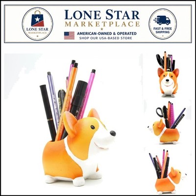5.71'' Corgi Pencil Holder - Fun & Elegant Storage Solution for School & Office
