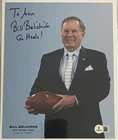 Bill Belichick Signed 8x10 Photo Beckett COA UNC Tar Heels