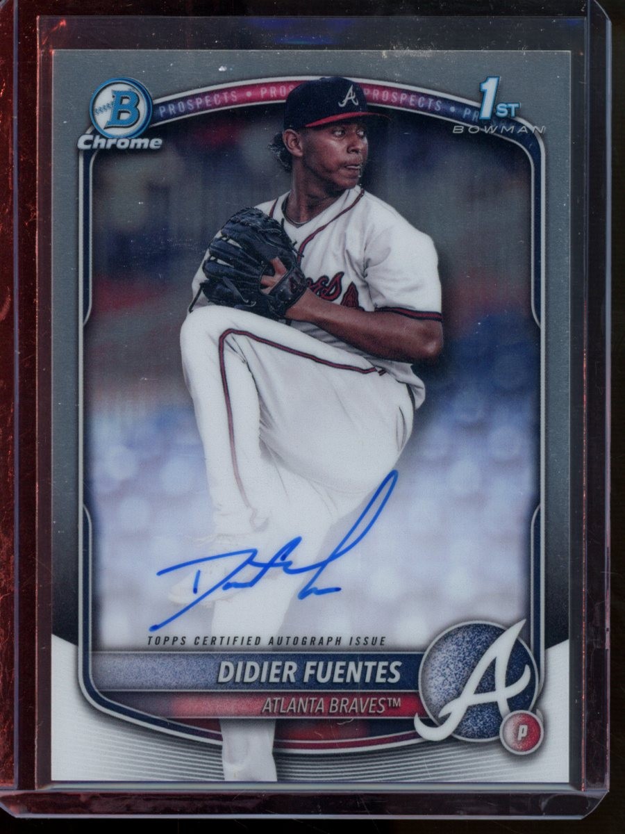 2025 Bowman Chrome Didier Fuentes Auto #CPA-DFU Rookie Card RC