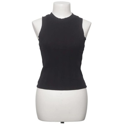 Zara, Tank­top, Größe: M, Schwarz, Einfarbig, Rippenstrick, Damen #D1m