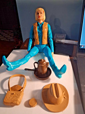 Vintage MARX Jane West Johnny West action Figure doll with Accessories GW4