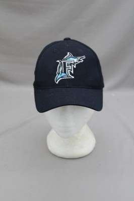 Florida Marlins Hat (VTG) - Black body with Original Logo - Adult Snapback