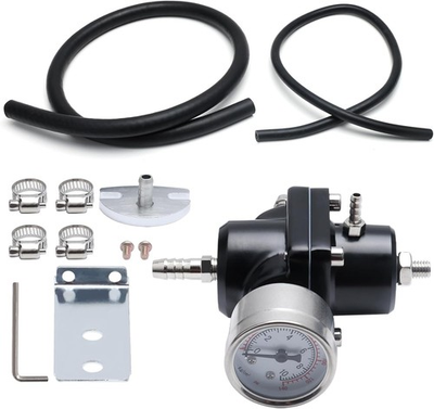 #ad Adjustable Universal Fuel Pressure Regulator Aluminum Gasoline Injection Pressu $37.32