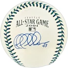 Jeff Nelson Signed 2001 All Star Game Logo Baseball Mariners MCS Holo