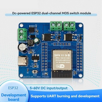 ESP32 4-Kanal-MOS-Schaltmodul DC5-60V On-Board ESP32-32E WiFi- und BLE-Modu7588