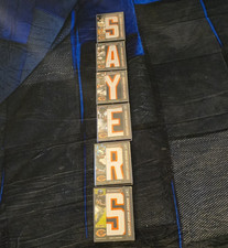 Legends Monday Night Lights Gale Sayers Bears Letter Patch Set (6) one of ones