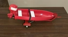 Vintage 1950’s Tonka Pressed Steel Red Single Axle Trailer with Boat Restored