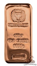 Germania Mint 1kg (1000g) .9999 Fine Copper Cast Bar Ignot ? New & Sealed