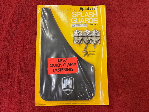 Autobon Sign NOS VOLKSWAGEN VW AUTOBAHN SPLASH GUARDS ZVW166208 Set of 2 | eBay