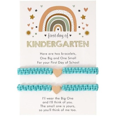 First Day of School Bracelets Matching Heart Bracelets for Mom and Daughter - 01