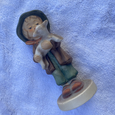 Hummel, Goebel Figurine 1962 ''The Lost Sheep''  Boy Shepard w/Lamb Germany