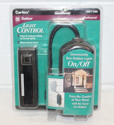 Carlon HW1190 Weatherproof Outdoor Light Control Wireless Remote System NEW!!