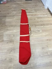Athalon Ski Carrier Red Sturdy Canvas Bag Tan Trim Denver USA  VTG