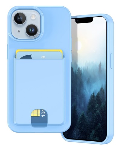 for iPhone 14 Case/iPhone 13 Wallet Case,Card Holder Slot Ultra Bling Slim Cl...