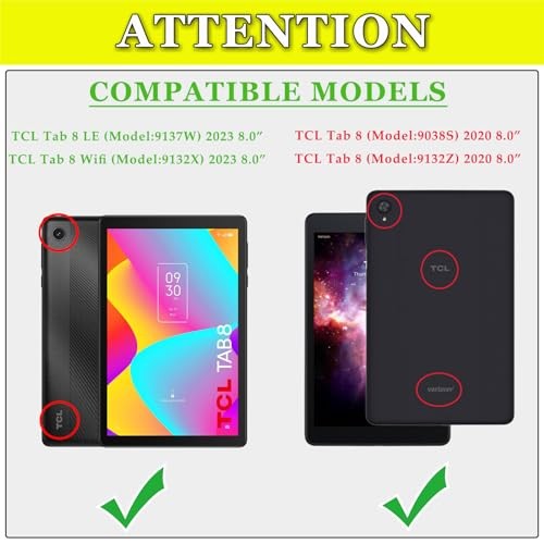 TCL Tab 8 LE Custodia per Bambini 8.0 Pollici (9137W) con Supporto PC