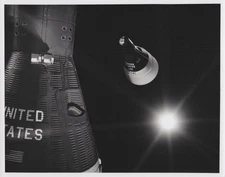 Gemini 7 & 6 Spacecraft Rendezvous Concept Sim Models 1965 - Original NASA Photo