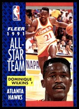 Dominique Wilkins 1991-92 Fleer #212 Hawks NBA READ FREE SHIPPING AutographDen