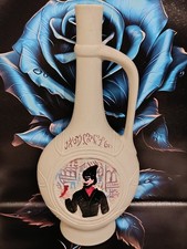 Vaso porta fiore in ceramica a forma di bottiglia, anni 70, pezzo unico