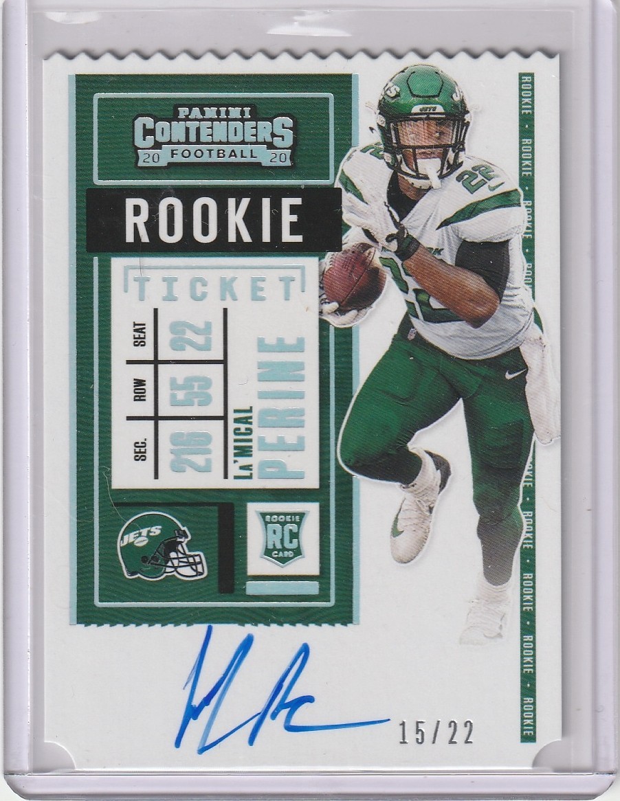La'Mical Perine Panini Contenders #135 Variation-Autograph-Stub