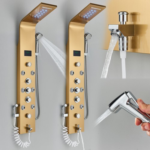 Pannello colonna doccia idromassaggio inox pioggia cascate led soffione doccia - Foto 147 di 250