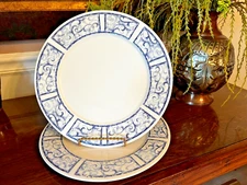 2 ~ ONEIDA " Breton Blue" Dinner Plates