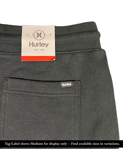 Hurley Men’s Fleece Jogger Black - Dark Grey Heather - Navy (S03) - Picture 5 of 14
