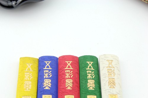 Set 5pc Five Colors Dragon InkStick Chinese Hukaiwen Calligraphy Painting Sumi-E - Picture 5 of 15