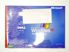 NEW Microsoft Windows XP Professional SP2 Version 2002 X08-48124 DELL PC 32-Bit