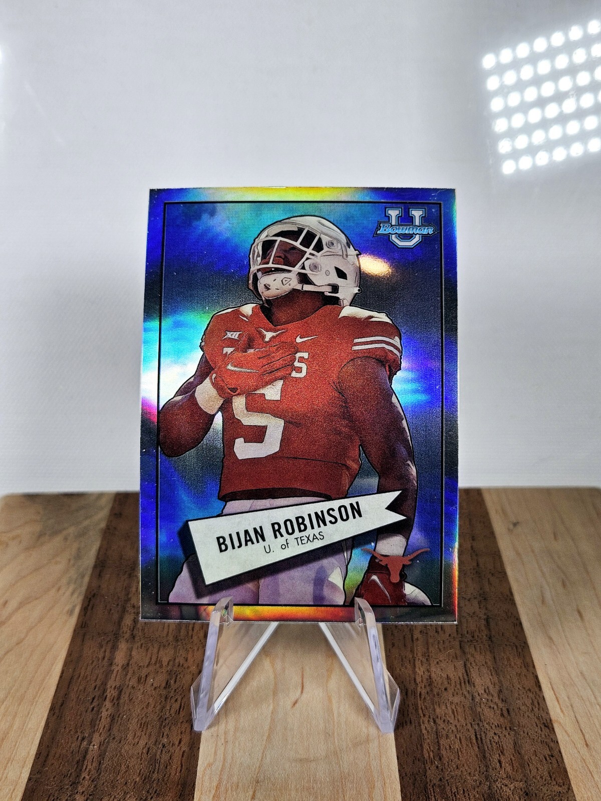 BIJAN ROBINSON Rookie 2022 Bowman U Longhorns CHROME 1952 Retro Falcons