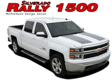 2014-2015 Chevy Silverado RALLY 1500 3M Vinyl Hood Tail Stripe Decals Graphic