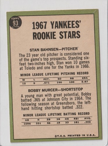 1967 Topps Baseball cards You Pick Strictly Graded Near Mint #2-446 AP25 - Picture 55 of 270