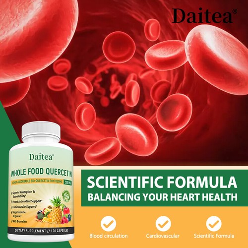 Quercetin 500mg with Bromelain, Bioactive Phytosome, Activated Capsules - Picture 6 of 13