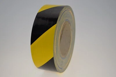 Gewebeband Warnband Gelb Schwarz 25m Markierungsband Gaffa Tape Klebeband