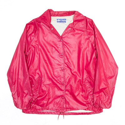 Vintage WINDY WEATHER leichte Coachjacke Damen rosa 90er Nylon M